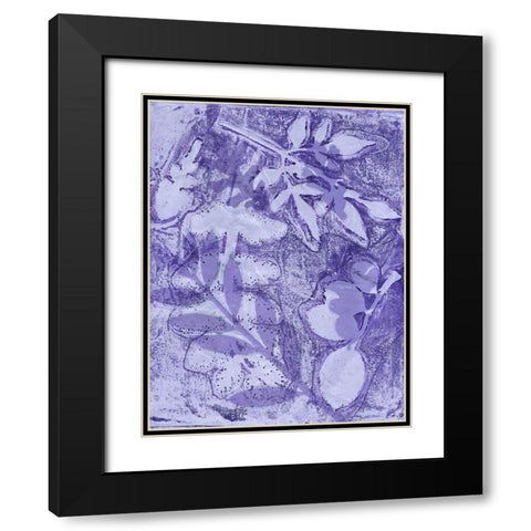 Very Peri Botanical Print I Black Modern Wood Framed Art Print with Double Matting by St Hilaire, Elizabeth
