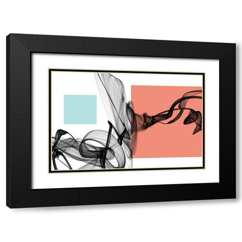 Geometric Shape and Black Abstraction IV Black Modern Wood Framed Art Print with Double Matting by Orlov, Irena