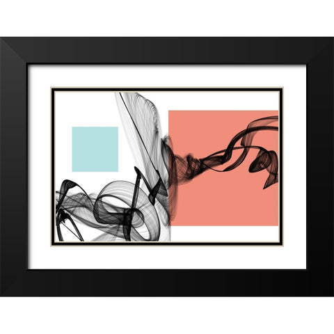 Geometric Shape and Black Abstraction IV Black Modern Wood Framed Art Print with Double Matting by Orlov, Irena