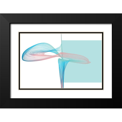 Geometric Shape and Black Abstraction VIII Black Modern Wood Framed Art Print with Double Matting by Orlov, Irena