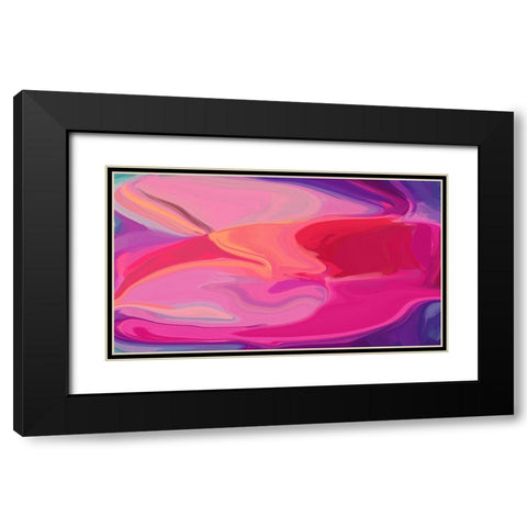 Color Burst Abstraction XIV Black Modern Wood Framed Art Print with Double Matting by Orlov, Irena