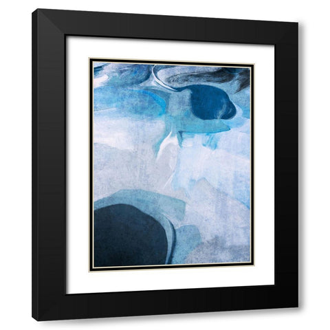 Neutral Flow I Black Modern Wood Framed Art Print with Double Matting by Orlov, Irena