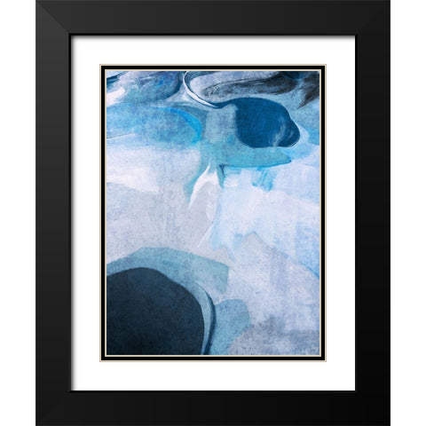 Neutral Flow I Black Modern Wood Framed Art Print with Double Matting by Orlov, Irena