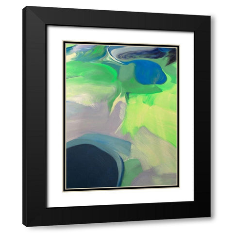 Neutral Flow II Black Modern Wood Framed Art Print with Double Matting by Orlov, Irena