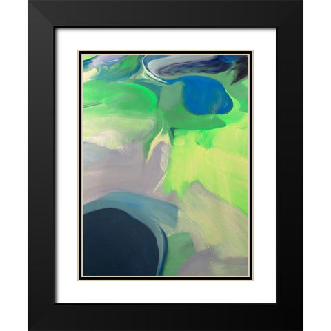 Neutral Flow II Black Modern Wood Framed Art Print with Double Matting by Orlov, Irena