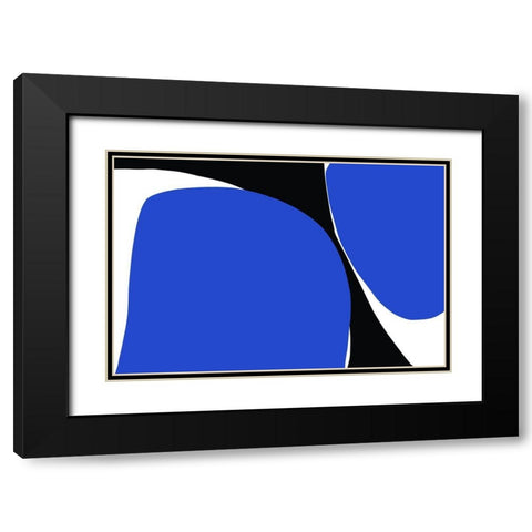 Art Shape Colors design VIII Black Modern Wood Framed Art Print with Double Matting by Orlov, Irena