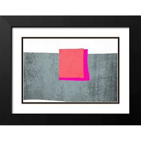 Art Shape Colors design XXII Black Modern Wood Framed Art Print with Double Matting by Orlov, Irena