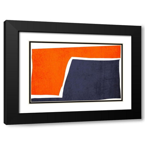 Art Shape Colors Design XXXVII Black Modern Wood Framed Art Print with Double Matting by Orlov, Irena