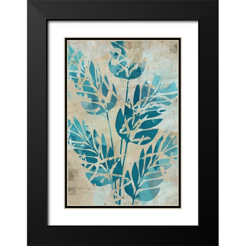 Moonlit Palms I Black Modern Wood Framed Art Print with Double Matting by Kouta, Flora