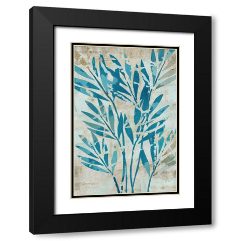 Moonlit Palms II Black Modern Wood Framed Art Print with Double Matting by Kouta, Flora