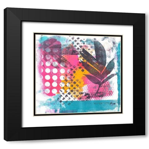 Wild Tropical Paradise Black Modern Wood Framed Art Print with Double Matting by Haase, Andrea
