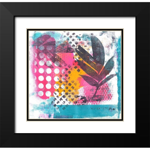 Wild Tropical Paradise Black Modern Wood Framed Art Print with Double Matting by Haase, Andrea