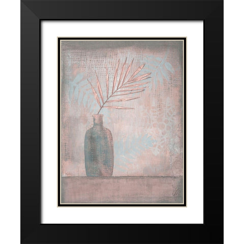 Exotic Leaf Simplicity I Black Modern Wood Framed Art Print with Double Matting by Haase, Andrea