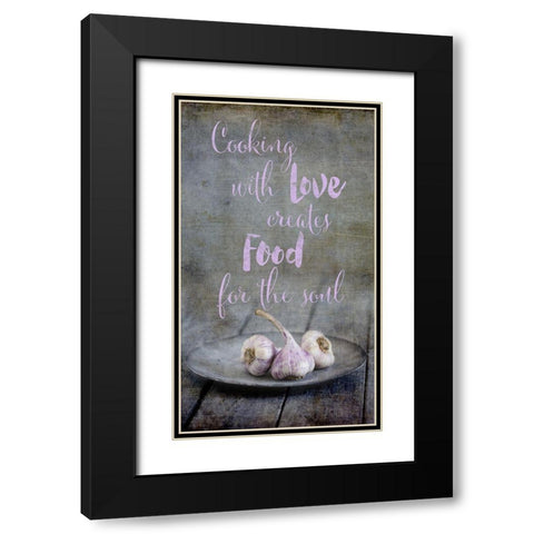 Kitchen Art Soul Food Black Modern Wood Framed Art Print with Double Matting by Haase, Andrea