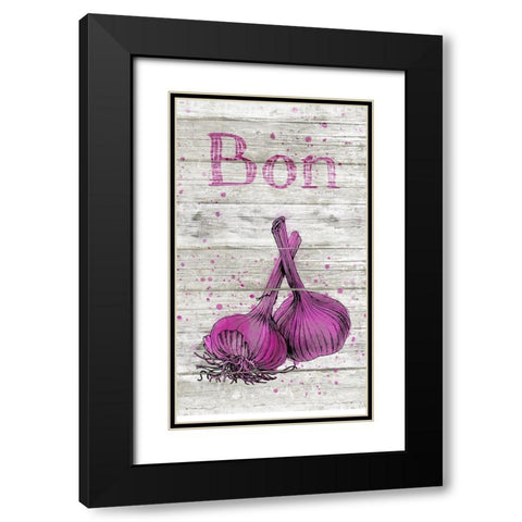 Bon Appetit I Black Modern Wood Framed Art Print with Double Matting by Haase, Andrea
