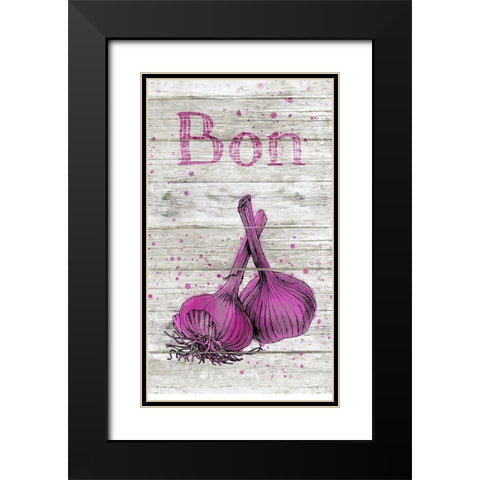 Bon Appetit I Black Modern Wood Framed Art Print with Double Matting by Haase, Andrea