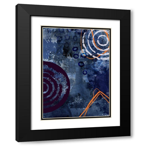 Nightscape Rush Black Modern Wood Framed Art Print with Double Matting by Haase, Andrea