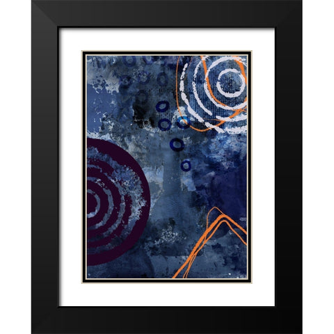 Nightscape Rush Black Modern Wood Framed Art Print with Double Matting by Haase, Andrea