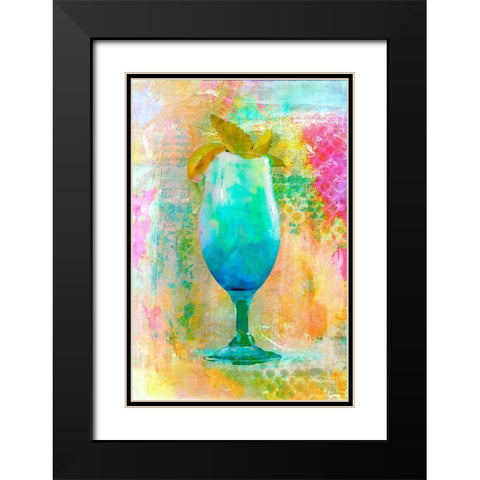 Cocktail Night Black Modern Wood Framed Art Print with Double Matting by Haase, Andrea