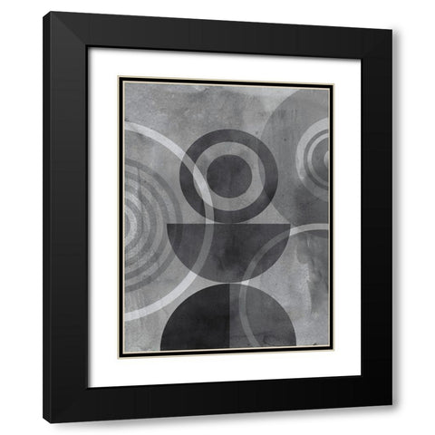 Circulation I Black Modern Wood Framed Art Print with Double Matting by Haase, Andrea