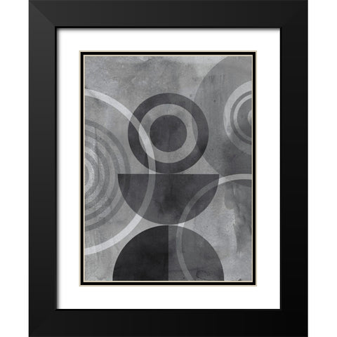 Circulation I Black Modern Wood Framed Art Print with Double Matting by Haase, Andrea