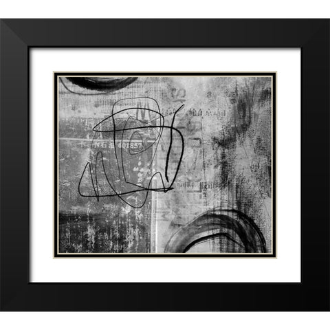 Dark Tinted Mood Impression Black Modern Wood Framed Art Print with Double Matting by Haase, Andrea