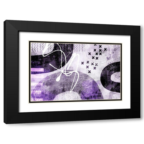 Stumbling Across II Black Modern Wood Framed Art Print with Double Matting by Haase, Andrea