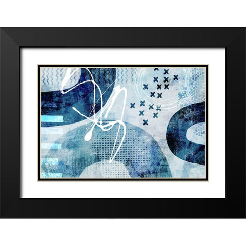 Stumbling Across III Black Modern Wood Framed Art Print with Double Matting by Haase, Andrea