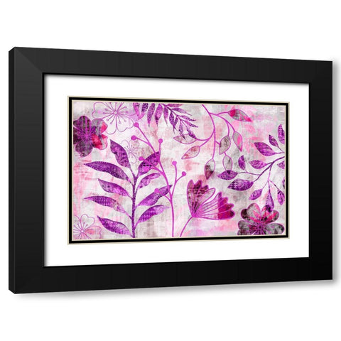 Fantasy Park II Black Modern Wood Framed Art Print with Double Matting by Haase, Andrea