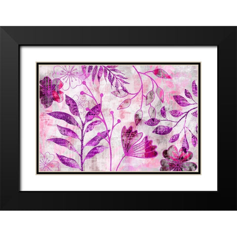 Fantasy Park II Black Modern Wood Framed Art Print with Double Matting by Haase, Andrea