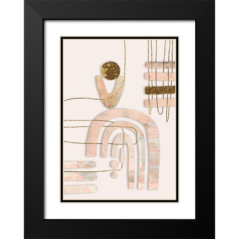Fancy Cutouts Black Modern Wood Framed Art Print with Double Matting by Haase, Andrea