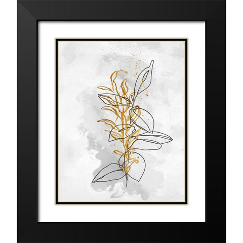 Flower Cloud I Black Modern Wood Framed Art Print with Double Matting by Smith, Karen