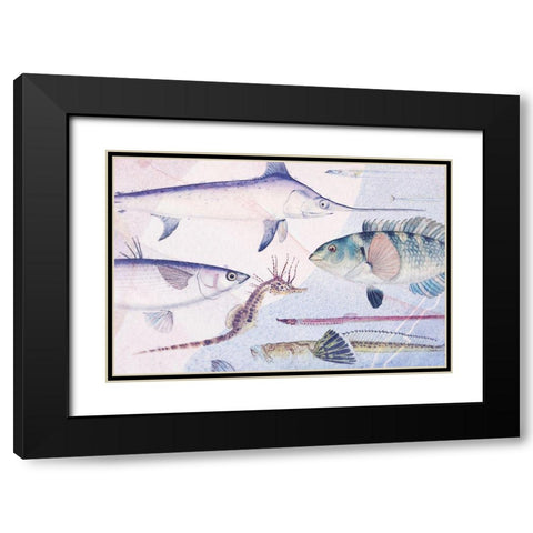 Deep Sea VI Black Modern Wood Framed Art Print with Double Matting by Hunziker, Steve