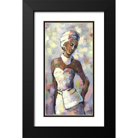 Nombeti II Black Modern Wood Framed Art Print with Double Matting by Eaton, Winnie