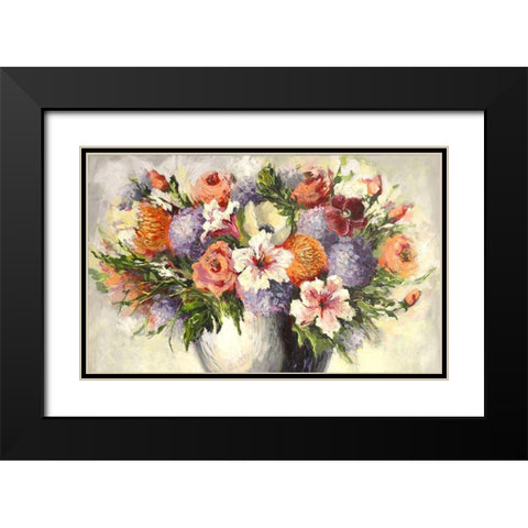 Spring Black Modern Wood Framed Art Print with Double Matting by Eaton, Winnie