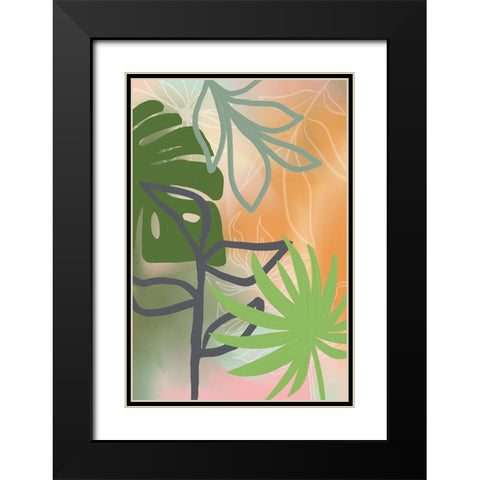 A Walk in the Park Black Modern Wood Framed Art Print with Double Matting by Haase, Andrea