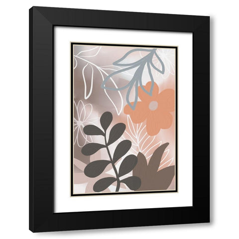 Botanical Garden II Black Modern Wood Framed Art Print with Double Matting by Haase, Andrea