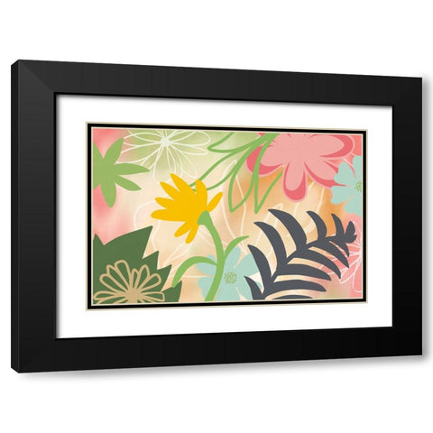 Flower Show I Black Modern Wood Framed Art Print with Double Matting by Haase, Andrea