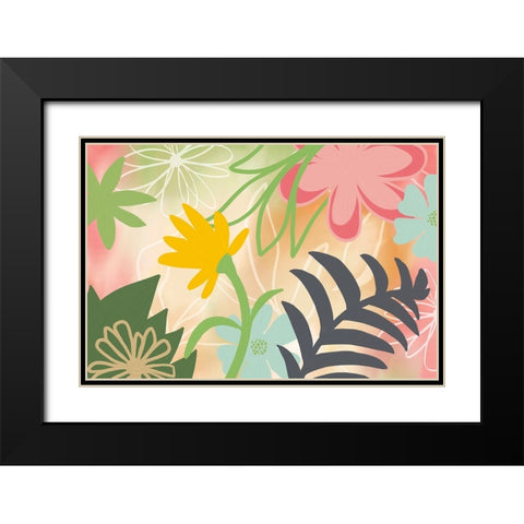 Flower Show I Black Modern Wood Framed Art Print with Double Matting by Haase, Andrea