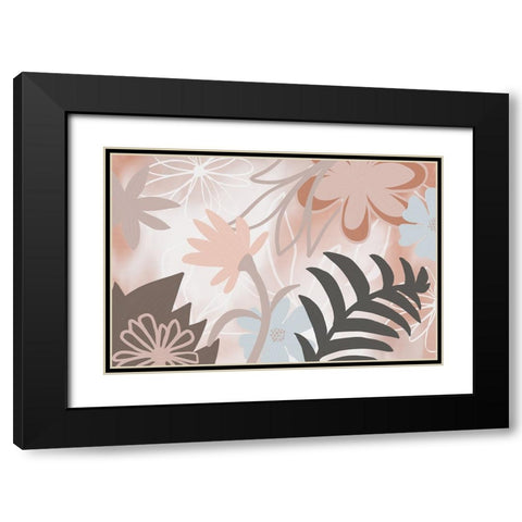 Flower Show II Black Modern Wood Framed Art Print with Double Matting by Haase, Andrea