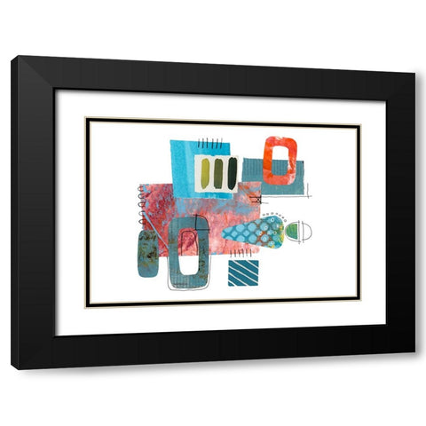 Fancy Cut III Black Modern Wood Framed Art Print with Double Matting by Haase, Andrea