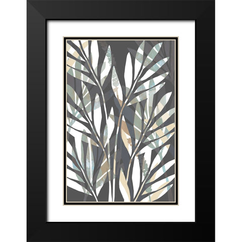 Palmeiras II Black Modern Wood Framed Art Print with Double Matting by Kouta, Flora