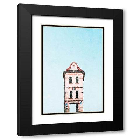 Tunnel House Black Modern Wood Framed Art Print with Double Matting by Curinga, Kim