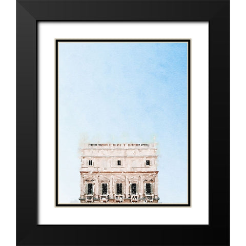 Paris Apartment Balcony Black Modern Wood Framed Art Print with Double Matting by Curinga, Kim