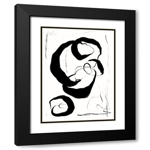 Entangled II Black Modern Wood Framed Art Print with Double Matting by Holman, Nicholas