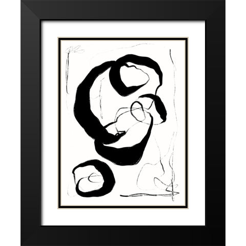 Entangled II Black Modern Wood Framed Art Print with Double Matting by Holman, Nicholas