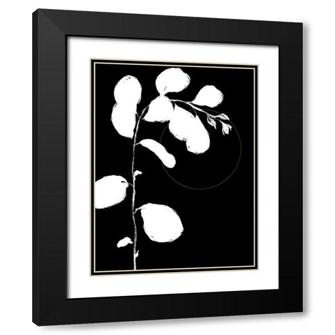 Botanical Silhouette I Black Modern Wood Framed Art Print with Double Matting by Holman, Nicholas