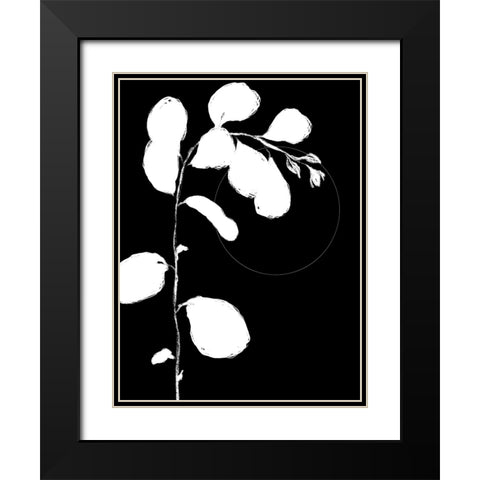 Botanical Silhouette I Black Modern Wood Framed Art Print with Double Matting by Holman, Nicholas