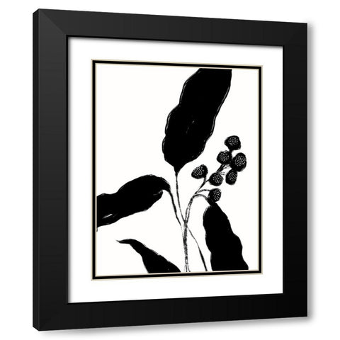 New Growth I Black Modern Wood Framed Art Print with Double Matting by Holman, Nicholas