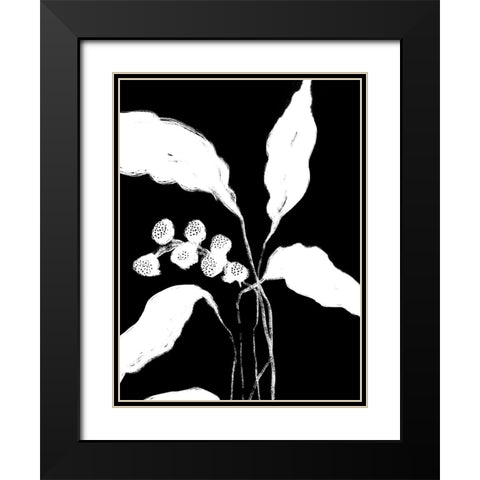 New Growth II Black Modern Wood Framed Art Print with Double Matting by Holman, Nicholas